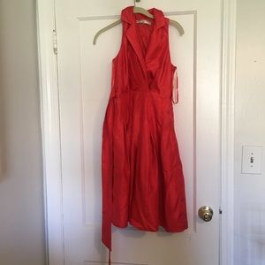 Stunning Evan Picone cocktail dress Size 2P Gorgeous shimmery orange